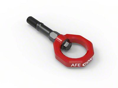 AFE Control PFADT Series Rear Tow Hook; Red (20-25 Corvette C8, Excluding Z06)