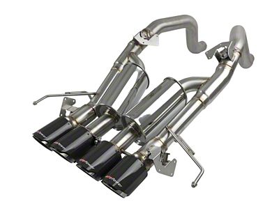AFE MACH Force-XP 3 to 2.50-Inch Axle-Back Exhaust System with Carbon Fiber Tips (14-19 Corvette C7 w/ AFM Valves, Excluding Z06 & ZR1)
