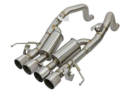 AFE MACH Force-XP 3 to 2.50-Inch Axle-Back Exhaust System with Polished Tips (14-19 Corvette C7 w/ AFM Valves, Excluding Z06 & ZR1)