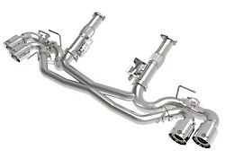 AFE MACH Force-XP Muffler Delete Cat-Back Exhaust System with Polished Tips (20-24 6.2L Corvette C8 w/ NPP Dual Mode Exhaust)