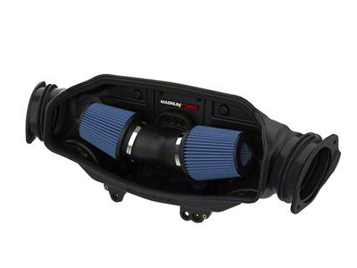 AFE Magnum FORCE Stage-2 Cold Air Intake with Pro 5R Oiled Filter; Black (20-25 6.2L Corvette C8)