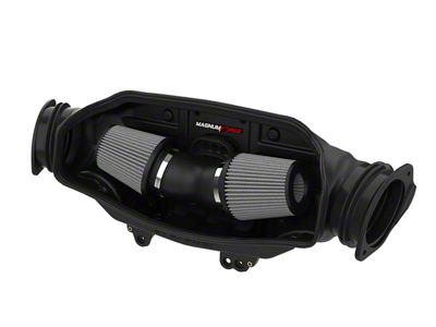 AFE Magnum FORCE Stage-2 Cold Air Intake with Pro DRY S Filter; Black (20-25 6.2L Corvette C8)