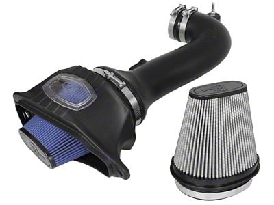 AFE Momentum Cold Air Intake with Dual Filters; Black (15-19 Corvette C7 Z06)