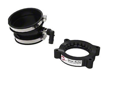 AFE Silver Bullet Throttle Body Spacer; Black (20-25 6.2L Corvette C8)