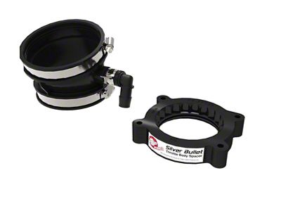AFE Silver Bullet Throttle Body Spacer; Black (20-25 6.2L Corvette C8)