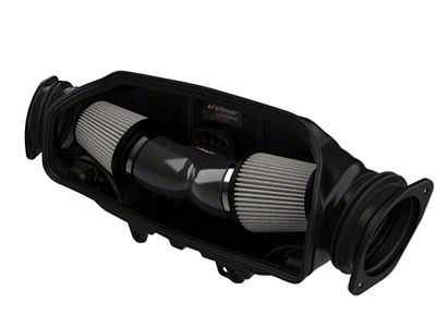 AFE Track Series Cold Air Intake with Pro DRY S Filter; Carbon Fiber (20-25 6.2L Corvette C8)