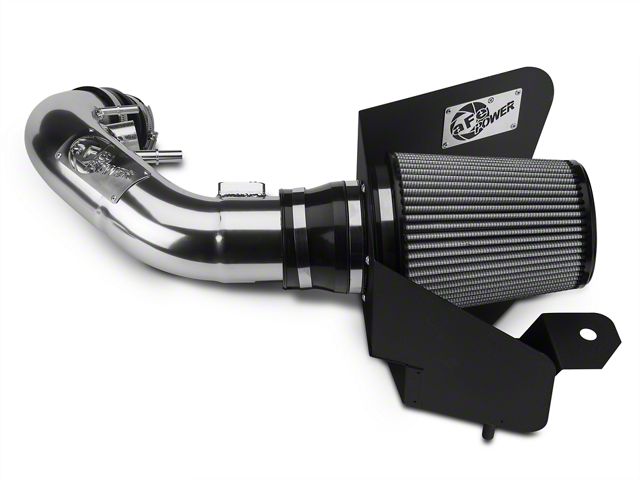 AFE Magnum FORCE Stage-2 Cold Air Intake with Pro DRY S Filter; Polished (11-14 Mustang GT)