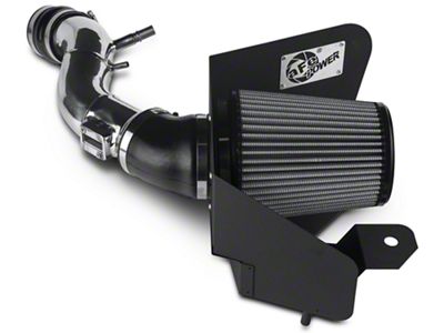 AFE Magnum FORCE Stage-2 Cold Air Intake with Pro 5R Oiled Filter; Polished (11-14 Mustang V6)