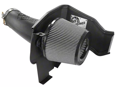 AFE Magnum FORCE Stage-2 Cold Air Intake with Pro DRY S Filter; Black (11-23 6.4L HEMI Challenger w/o Shaker Hood)