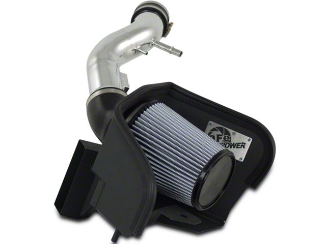 AFE Magnum FORCE Stage-2 Cold Air Intake with Pro DRY S Filter; Polished (11-14 Mustang V6)