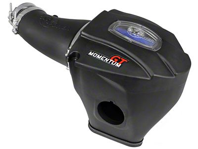 AFE Momentum GT Cold Air Intake with Pro 5R Oiled Filter; Black (11-23 6.4L HEMI Challenger w/o Shaker Hood)