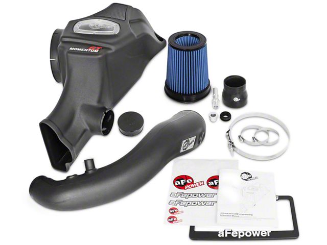 AFE Momentum GT Cold Air Intake with Pro DRY S Filter; Black (15-17 Mustang EcoBoost)
