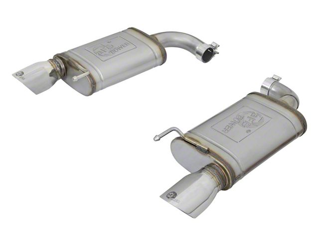 AFE MACH Force-XP 2.50-Inch Axle-Back Exhaust System with Polished Tips (15-23 Mustang EcoBoost w/o Active Exhaust)
