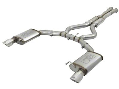 AFE MACH Force-XP 3-Inch Cat-Back Exhaust System with Polished Tips (15-17 Mustang GT Fastback)