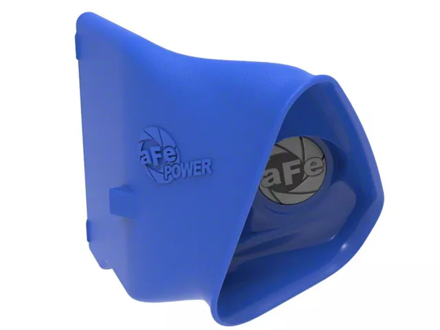 AFE Magnum FORCE Dynamic Air Scoop; Blue (15-23 Mustang GT, EcoBoost, V6)