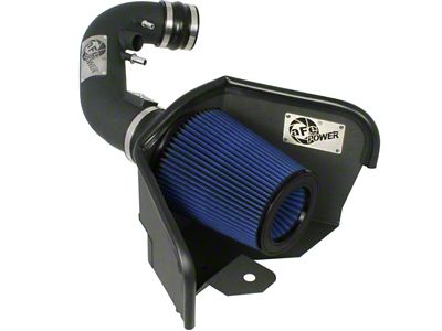 AFE Magnum FORCE Stage-2 Cold Air Intake with Pro 5R Oiled Filter; Black (11-14 Mustang GT)