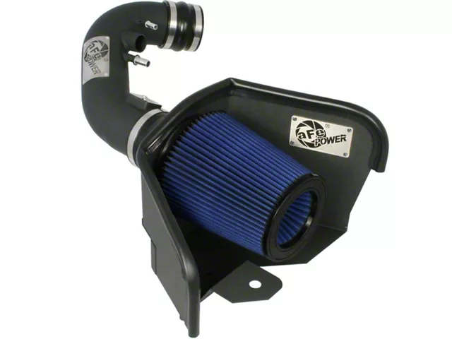 AFE Magnum FORCE Stage-2 Cold Air Intake with Pro 5R Oiled Filter; Black (11-14 Mustang GT)