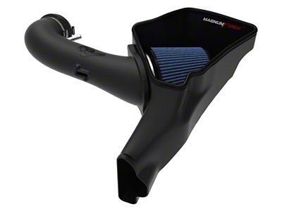 AFE Magnum FORCE Stage-2 Cold Air Intake with Pro 5R Oiled Filter; Black (18-23 Mustang GT)