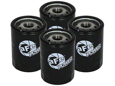 AFE Pro GUARD HD Oil Filter; Set of Four (11-23 Mustang GT, V6)