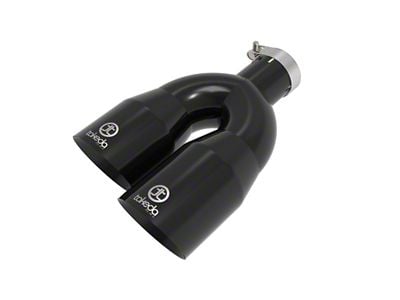 AFE Takeda 304 Stainless Steel Exhaust Tip; 4-Inch; Black (Fits 2.50-Inch Tailpipe)