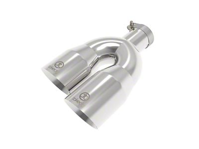 AFE Takeda 304 Stainless Steel Exhaust Tip; 4-Inch; Polished (Fits 2.50-Inch Tailpipe)
