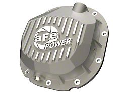 AFE Street Series Rear Differential Cover with Machined Fins; Raw; Ford 8.80-Inch (86-14 Mustang)