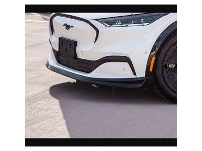 Air Design Front Chin Splitter; Gloss Black (21-25 Mustang Mach-E, Excluding GT)