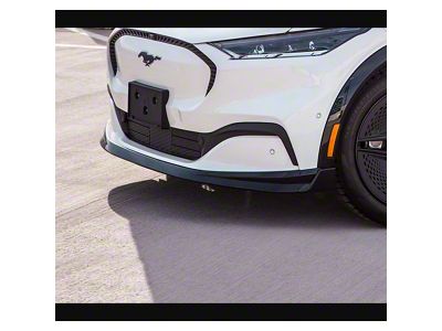 Air Design Front Chin Splitter; Gloss Black (21-24 Mustang Mach-E, Excluding GT)