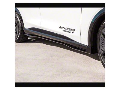 Air Design Side Skirts; Gloss Black (21-25 Mustang Mach-E)