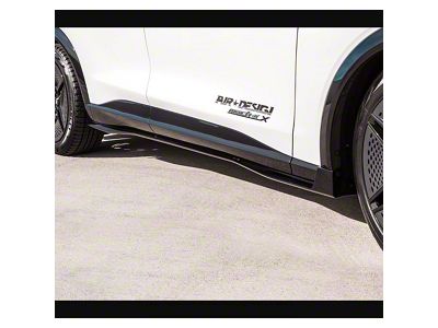 Air Design Side Skirts; Gloss Black (21-24 Mustang Mach-E)