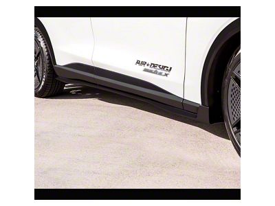 Air Design Side Skirts; Satin Black (21-24 Mustang Mach-E)