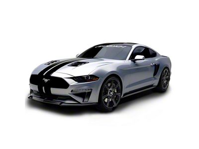 Air Design Light Styling Kit with Quarter Window Louvers; Satin Black (18-23 Mustang GT Fastback, EcoBoost Fastback)