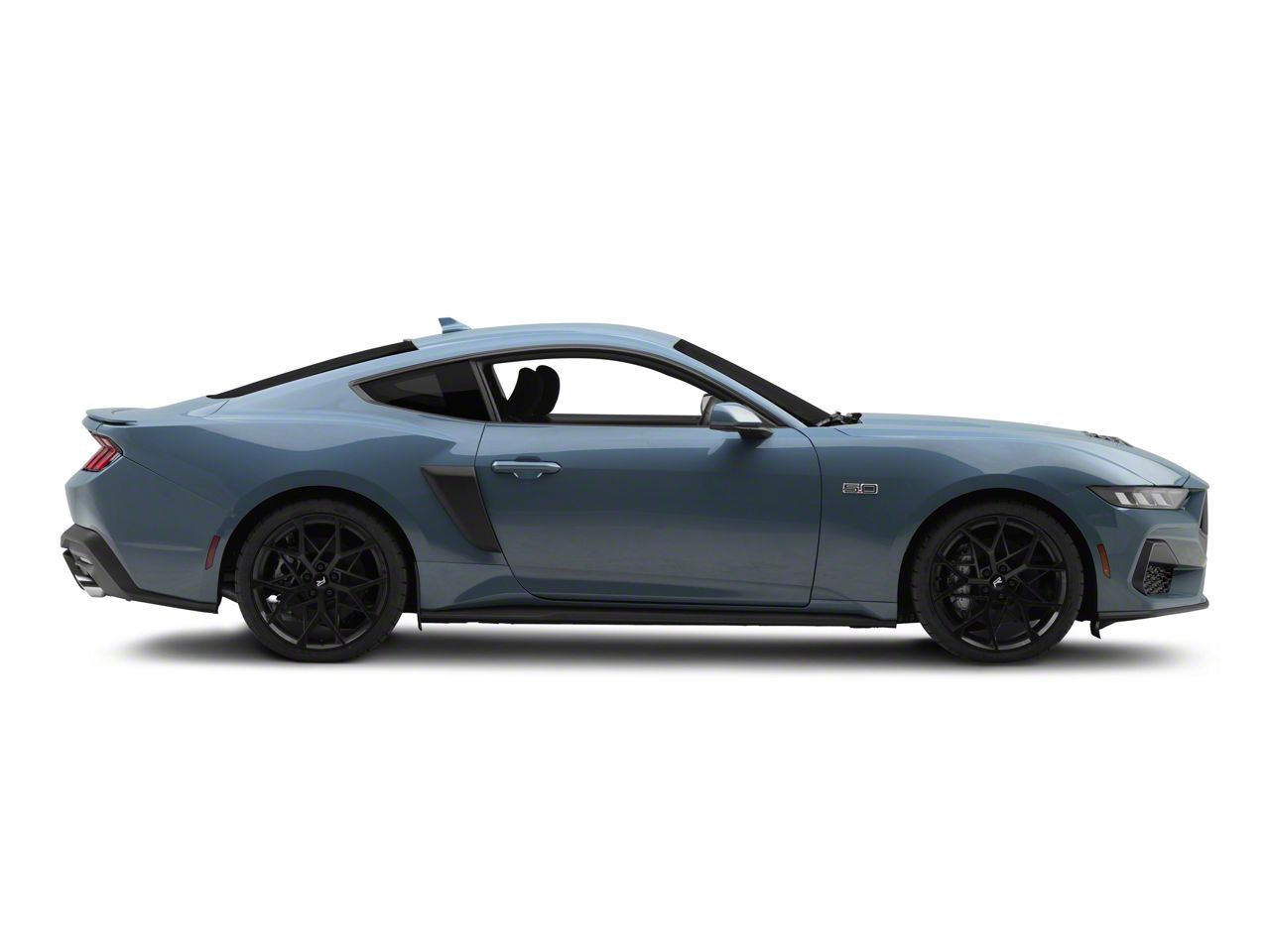 Air Design Mustang Quarter Panel Side Scoops; Satin Black