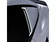 Air Design Quarter Window Scoops; Satin Black (15-23 Mustang Fastback)
