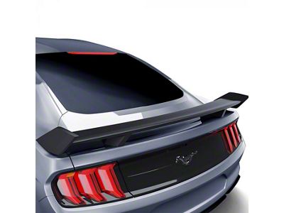 Air Design Rear Spoiler; Satin Black (15-23 Mustang Fastback)