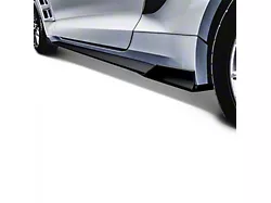 Air Design Rocker Winglets; Satin Black (15-23 Mustang GT, EcoBoost, V6)