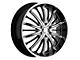 Akuza Belle Gloss Black Machined Wheel; 20x8.5 (08-23 RWD Challenger, Excluding Widebody)