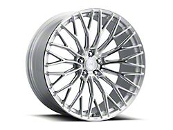 AL13 Wheels FR100 Diamond Silver Wheel; Rear Only; 21x12; 7mm Offset (23-26 Corvette C8 E-Ray, Z06)