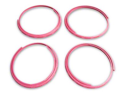 AlloyGator Wheel Protectors; Pink (Universal; Some Adaptation May Be Required)