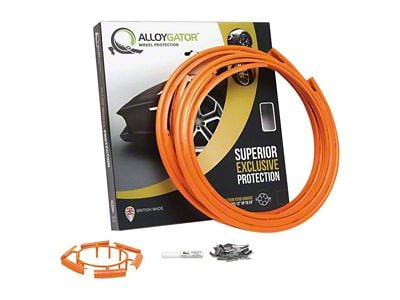 AlloyGator Wheel Protectors; Orange (Universal; Some Adaptation May Be Required)