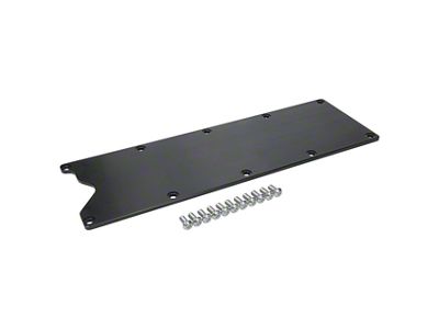 Allstar Performance Billet Valley Cover; Black (98-02 5.7L Camaro)