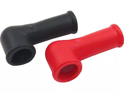 Allstar Performance Battery Cable Boots; Black and Red