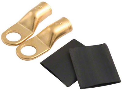 Allstar Performance Battery Ring Terminals; 2-Gauge