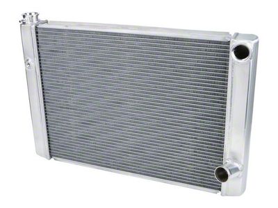 Allstar Performance Aluminum Dual Pass Radiator; 19 x 28-Inch; 1/4-Inch Bung (Universal; Some Adaptation May Be Required)