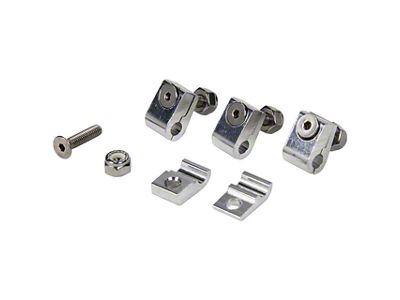 Allstar Performance Aluminum Line Clamps; 3/16-Inch; 4-Pack