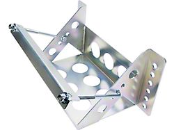 Allstar Performance Bolt-On Battery Box; Clear Zinc; 11-Inch x 7-Inch (Universal; Some Adaptation May Be Required)