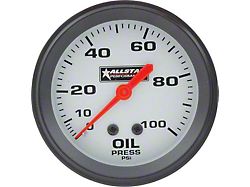 Allstar Performance Mechanical Oil Pressure Gauge; 2-5/8-Inch (Universal; Some Adaptation May Be Required)
