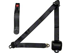 Allstar Performance 3-Point Retractable Seat Belt; Black (Universal; Some Adaptation May Be Required)