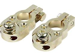 Allstar Performance Battery Top Mount Terminals; 24K Gold Plated