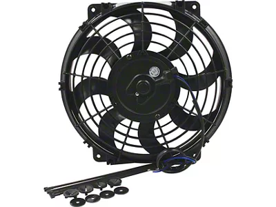 Allstar Performance Electric Fan with 11-Inch Curved Blade; 1080 CFM (Universal; Some Adaptation May Be Required)